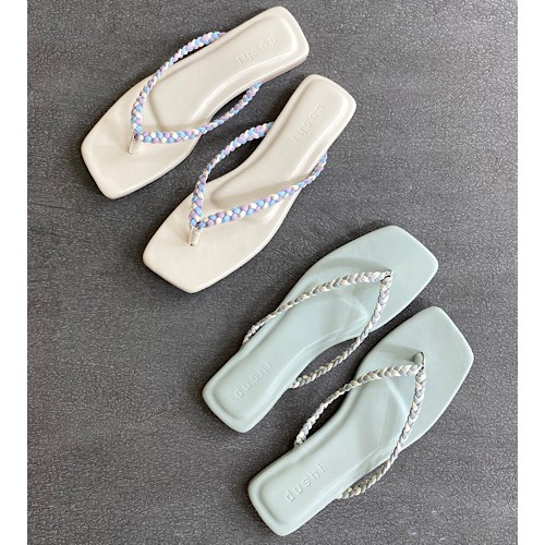 DUSHI Maggie Sandal wanita kepang flat