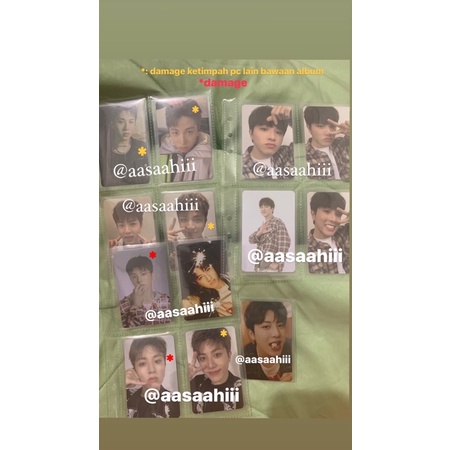 TAKE ALL ONLY Junghwan tusmel kembang api kempi ubun pc album treasure photocard