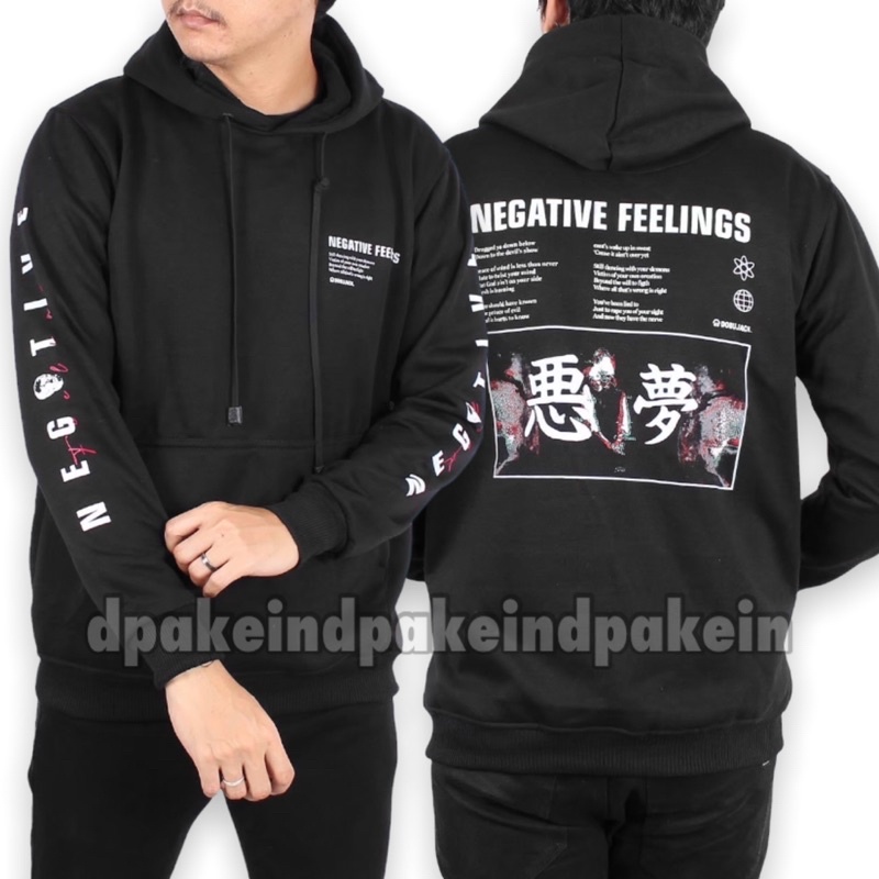 Negative Feelings Sweater Hoodie Simple Sweater Pria Sweater Unisex