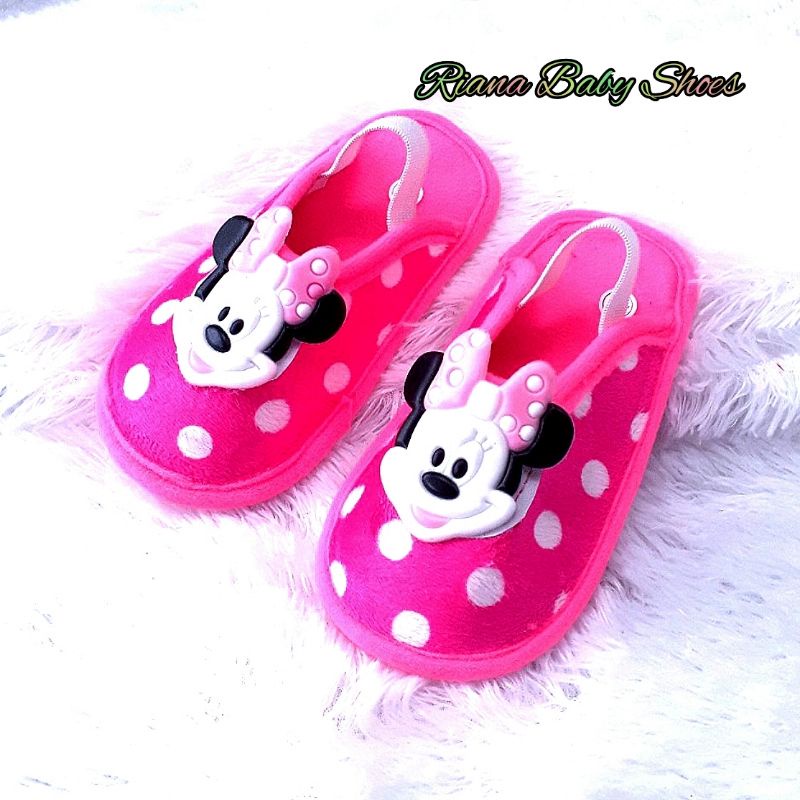 Sandal Slop bayi BAPAU tali motif Mickey mouse murah terbaru usia 6 s/d 18 Bulan