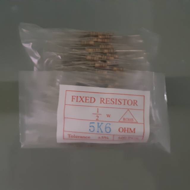 Resistor 5K6 Ohm  1/2 Watt 10pcs