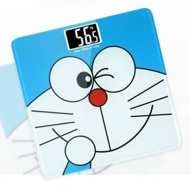 Timbangan badan digital gambar doraemon hellokitty / timbangan karakter