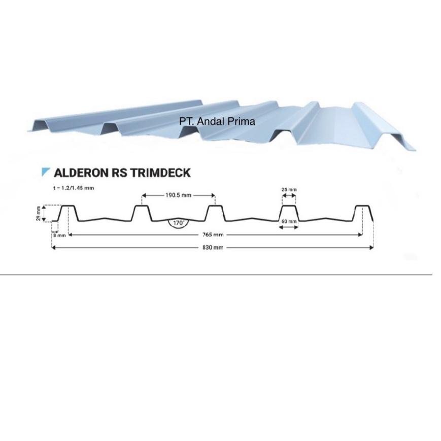 Wow Murah Meriah.. Atap Alderon RS Type Trimdeck / Trimdek - Alderon Single Wall Corrugated