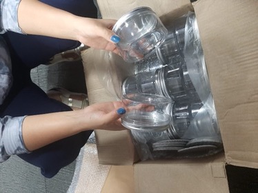 Toples Makanan 360ml Toples Plastik Tutup Aluminium Gelato Botol Gel Lidah Buaya 360gram