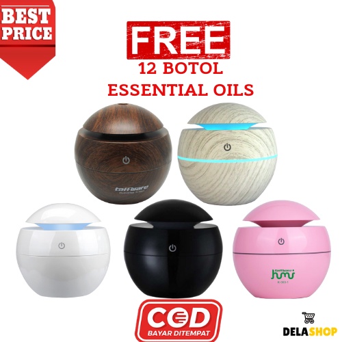 Free 6 botol essential Humidifier Pengharum Ruangan Aromatherapy