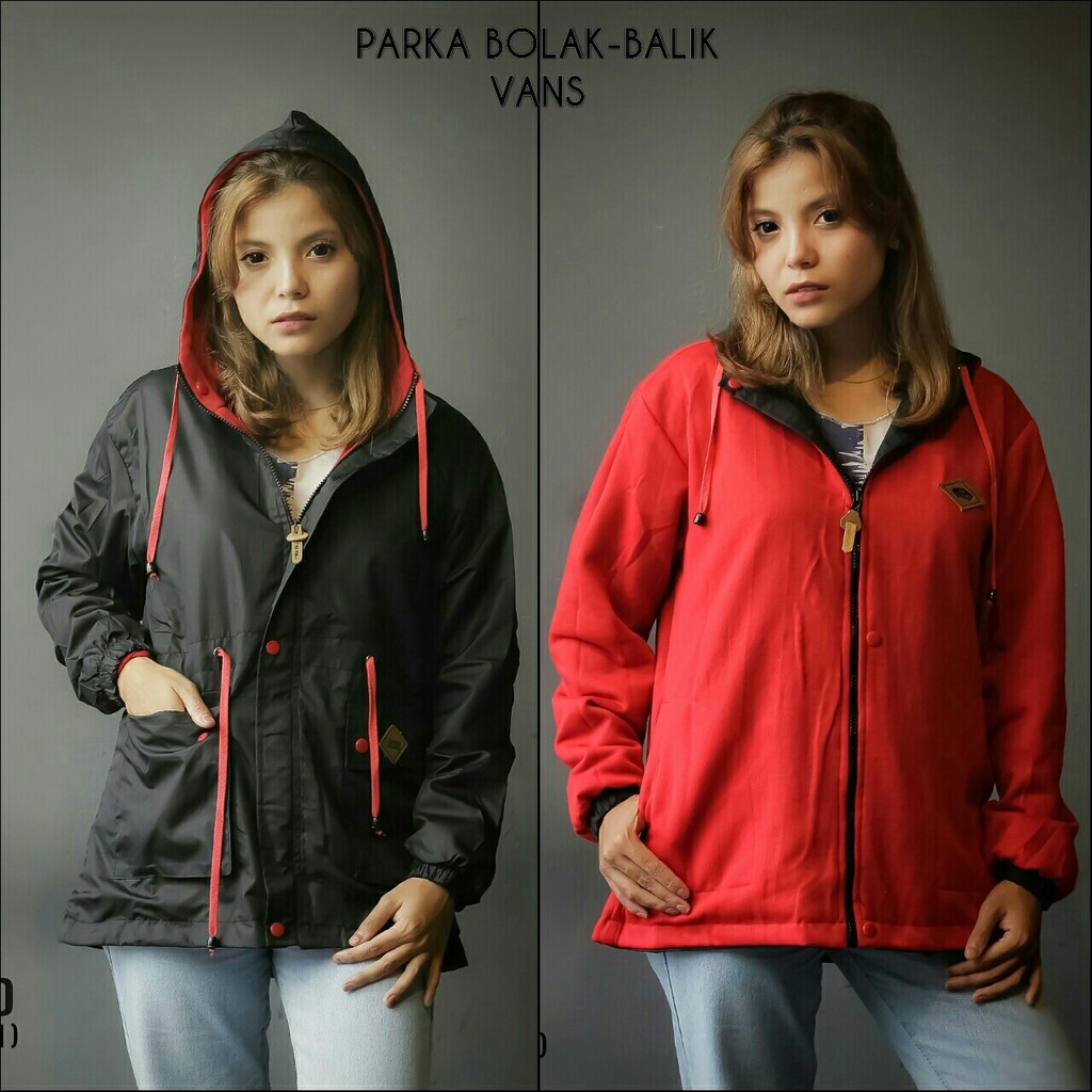 Jaket Parasut Wanita / Jaket Bolak Balik Wanita