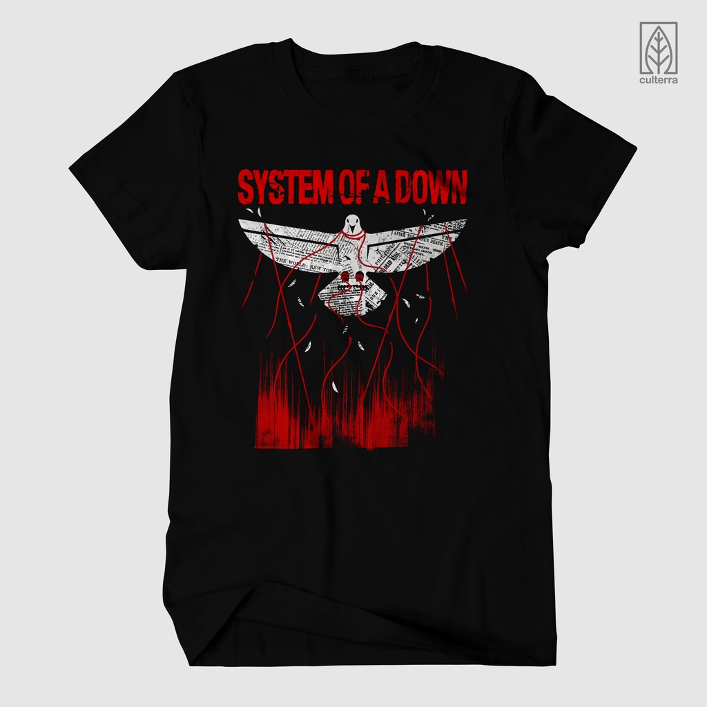 KAOS BAND / KAOS SYSTEM OF A DOWN / SYSTEM OF A DOWN RED / BAJU MUSIK ROCK METAL / COLOR VERSION