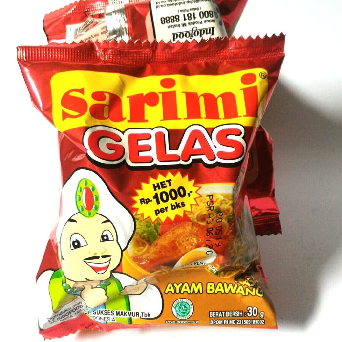 Jual Sarimi Gelas Rasa Ayam Bawang Isi 10 Sachet Shopee Indonesia