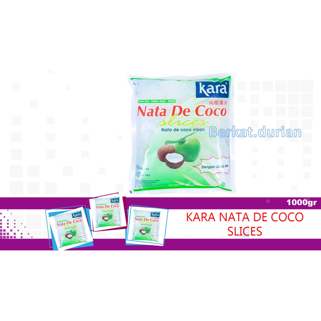 

NATA DE COCO KARA SLICES 1000GR