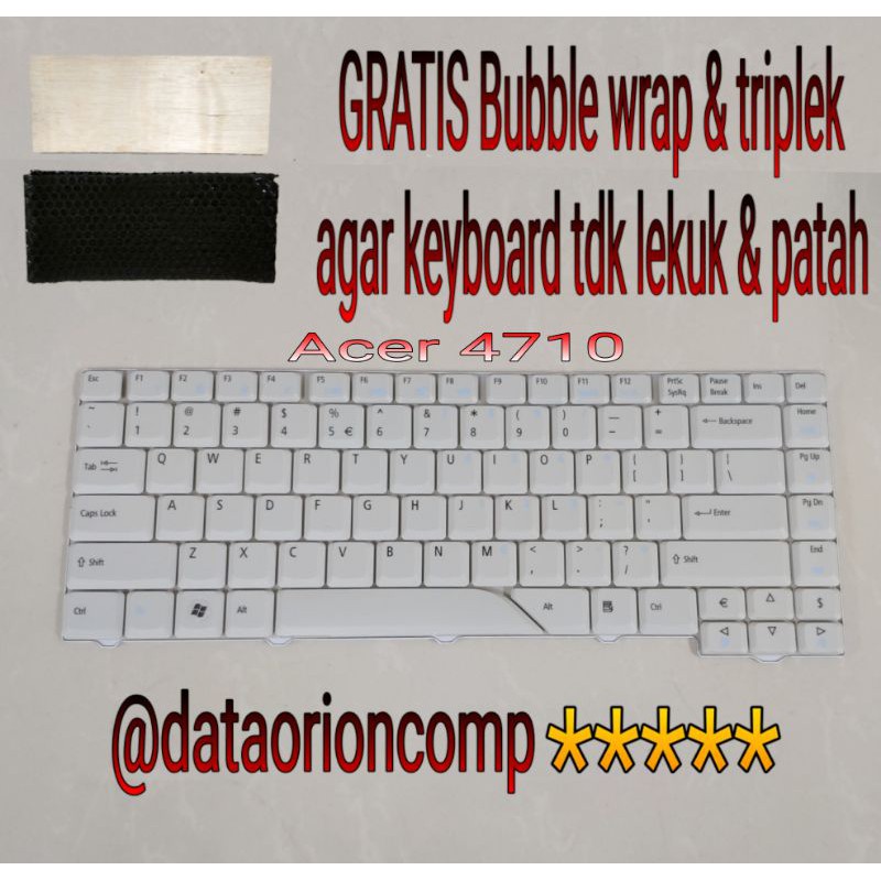 Keyboard Acer Aspire 4710 4720 4310 4320 4315 4510 5315 5520 5710 5920 grey