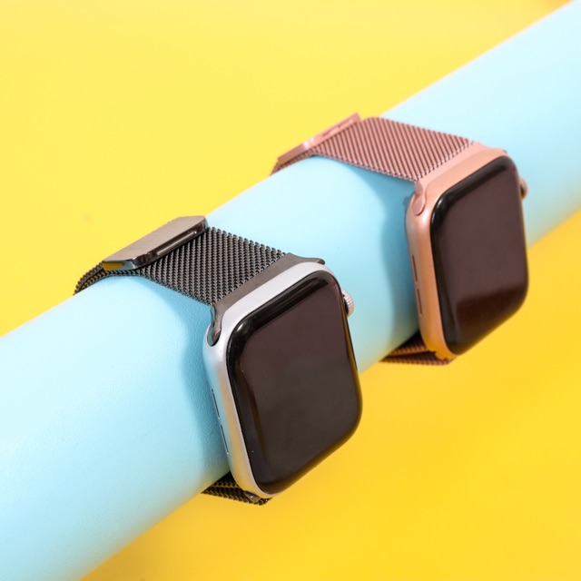 (HANYA TALI) Premium Milanese Stainless Magnet Strap for Apple Watch Band