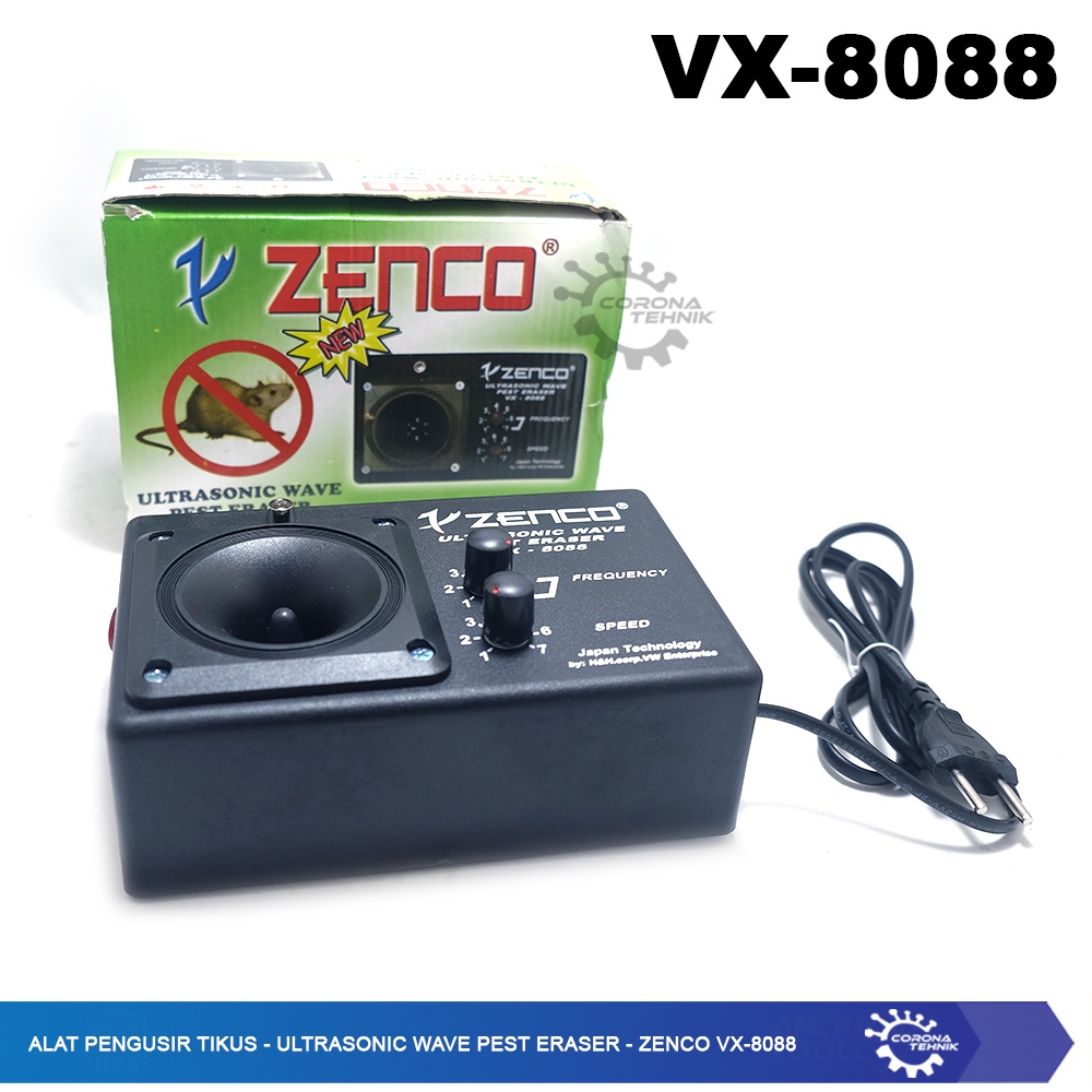 Ultrasonic Wave Pest Eraser - Zenco VX-8088 - Alat Pengusir Tikus