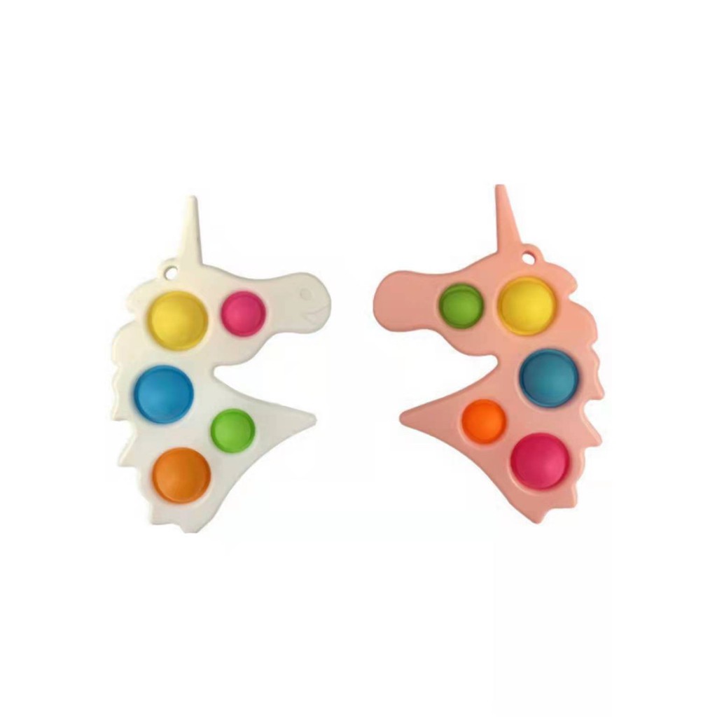 [TOKO BEST SHOP]Ready Stock mainan pop it murah popit Pop Its Square rainbow multicolor Fidget Toy Push bubble Pengh-POP IT UNICORN