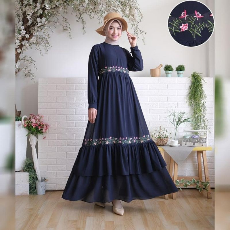 HUMAIRAH MUSLIM [COD] Maurin Maxy Gamis terbaru Wanita Muslim