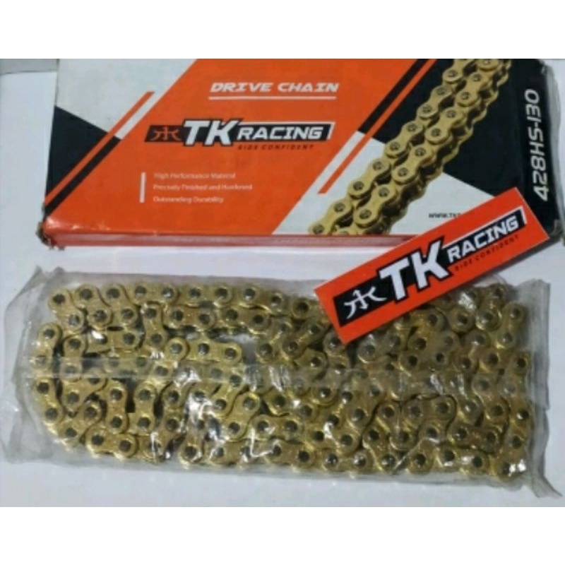 Rantai TK racing 428 130L HS gold TK racing