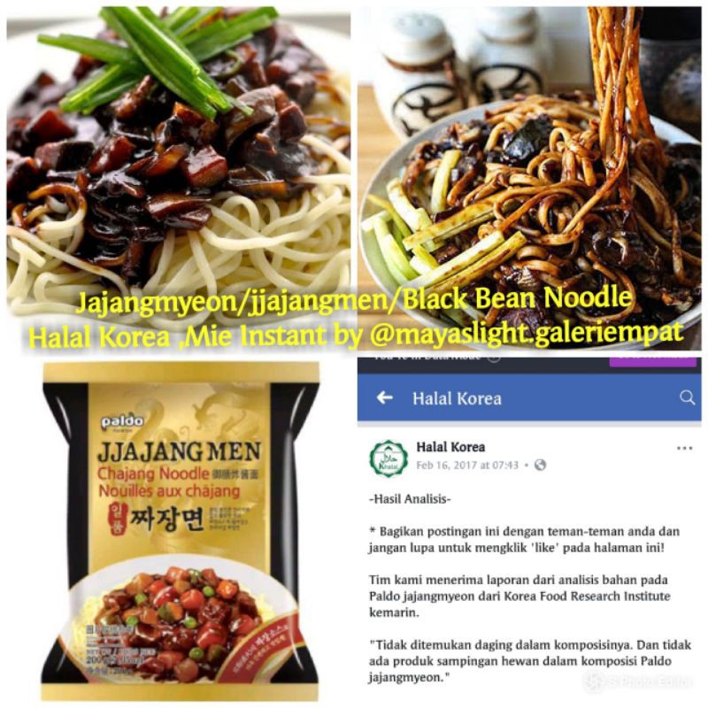 Jajangmyeon mie goreng Instant paldo jjajangmen chapaghetti mikuya kecap hitam mie korea halal black bean noodle