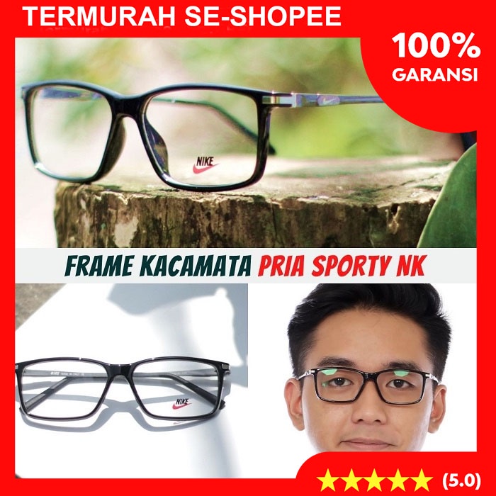 PROMO TERMURAH SE-SHOPEE KACAMATA SPORTY PRIA WANITA  nike 0528 ada per lensa Anti Radiasi PHOTOCHRO