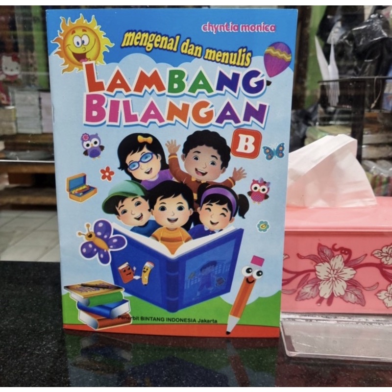 Buku mengenal dan menulis lambang bilangan B