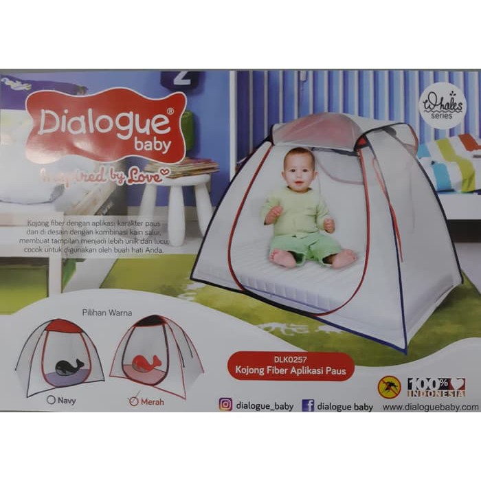 DIJUAL Kelambu Bayi Kojong Bayi karakter Ikan Paus - Biru Murah