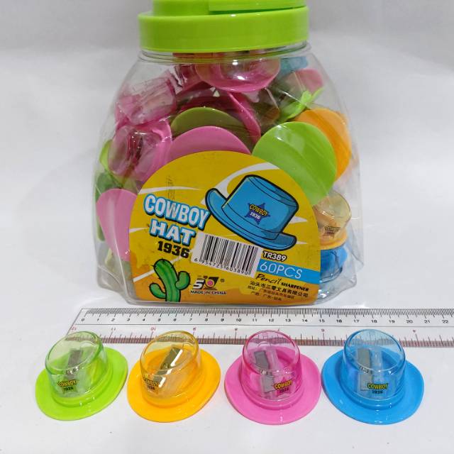 

SERUTAN / RAUTAN PENSIL TOPI COBOY LUCU TR 389 60pcs