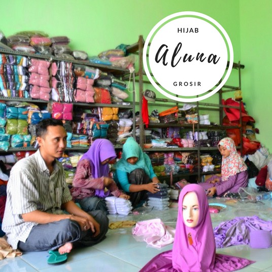 Aluna hijab jilbab khimar SIMPEL PET ANTEM JOKOWI polos instan daily wolfis