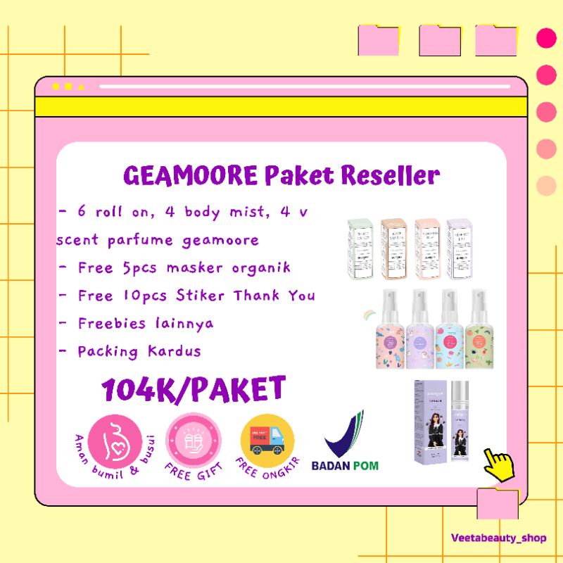 Paket Usaha Parfume Geamoore Parfume Lokal Inspired Parfume