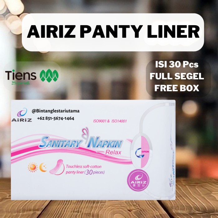 Jual AIRIZ PANTY LINER ANTI KANGKER BEST SELLER MELANCAR HAID