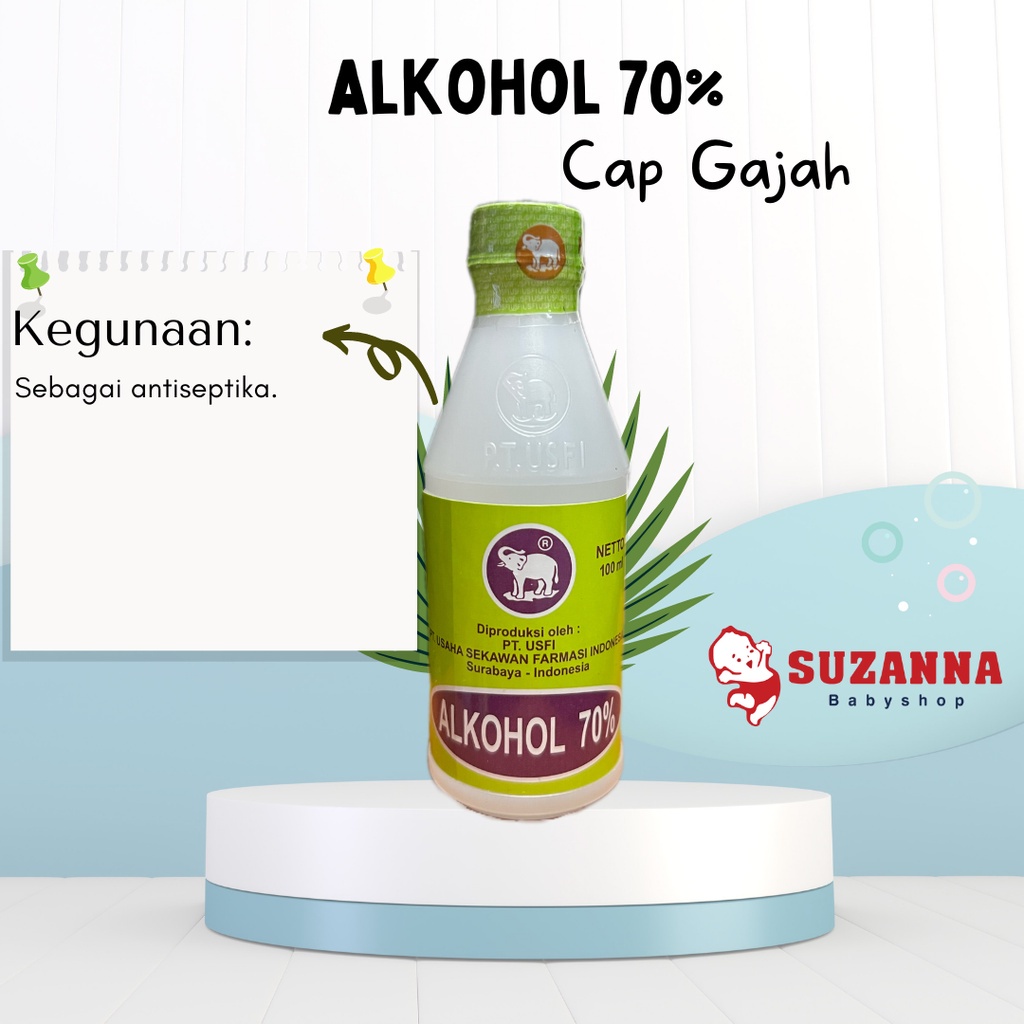 Usfi Alkohol 70% Cap Gajah -- Antiseptik
