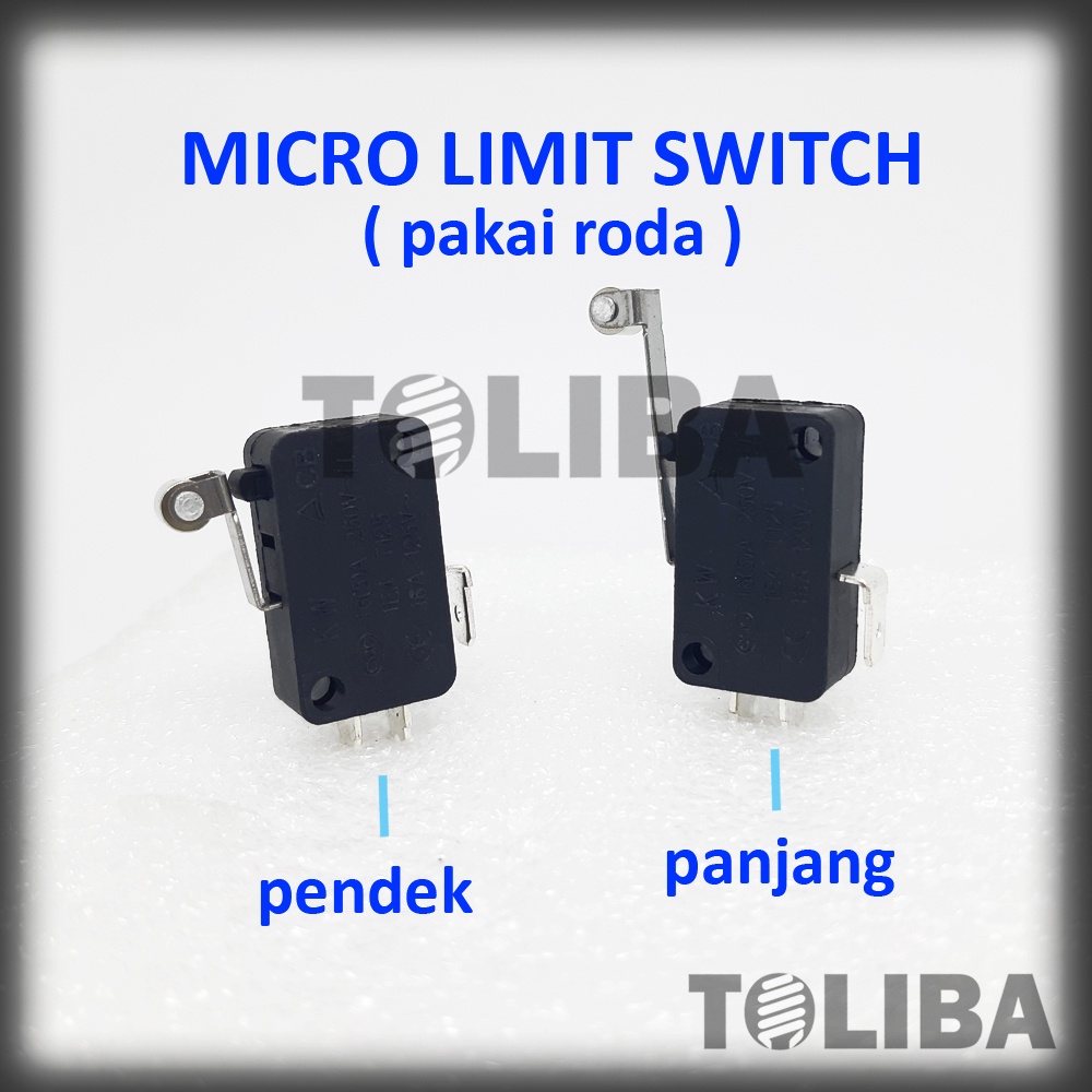 micro limit switch + plat pendek roda / saklar mikro limit + plat panjang roda / saklar limit switch roda / saklar pembatas perangkat elektromekanis