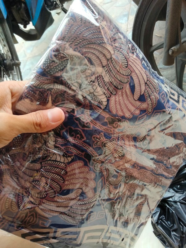 Kemeja Batik Pria Lengan Panjang Size M L Xl Xxl Bswart New Arrival