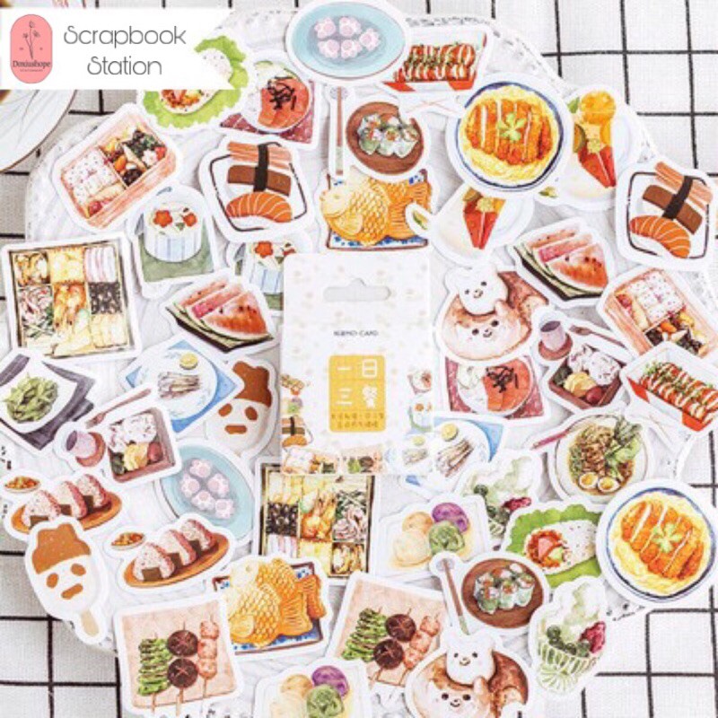 

Sticker japan food Tumblr/Scrapbook/DIY/Bujo 45pcs