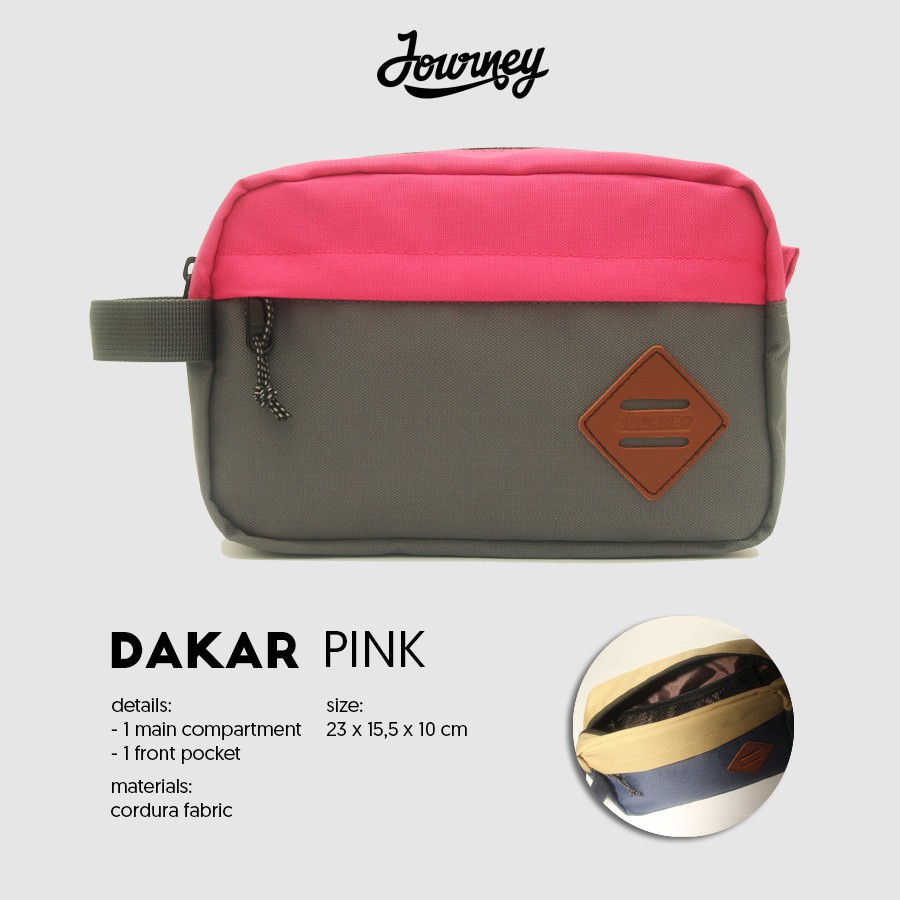Tas Hand Bag Journey Dakar Pink Pouch Organizer Tas gadget Tas keren