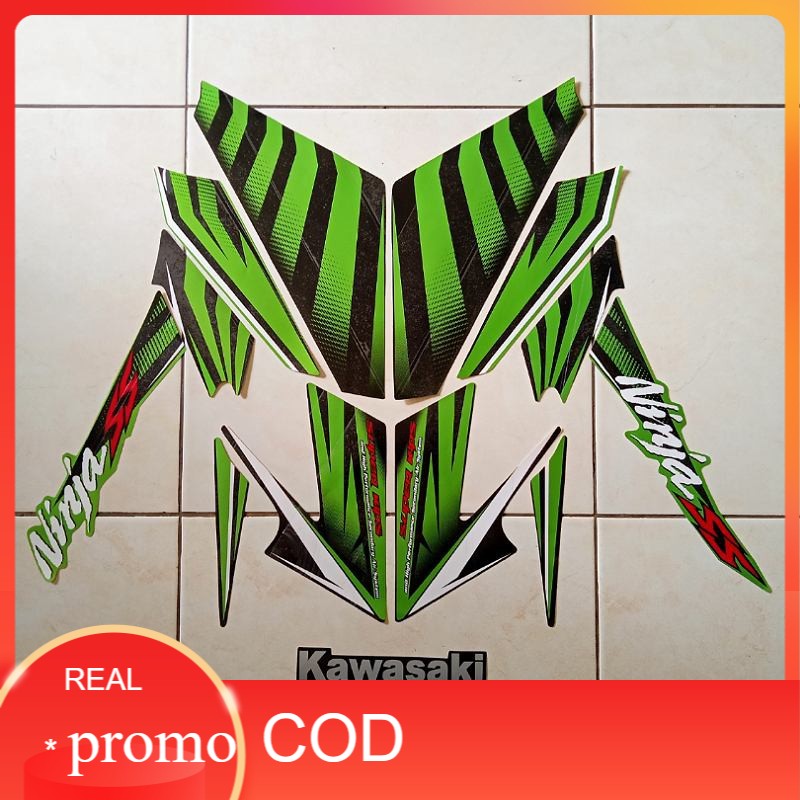 stiker striping motor ninja ss 2015 hijau