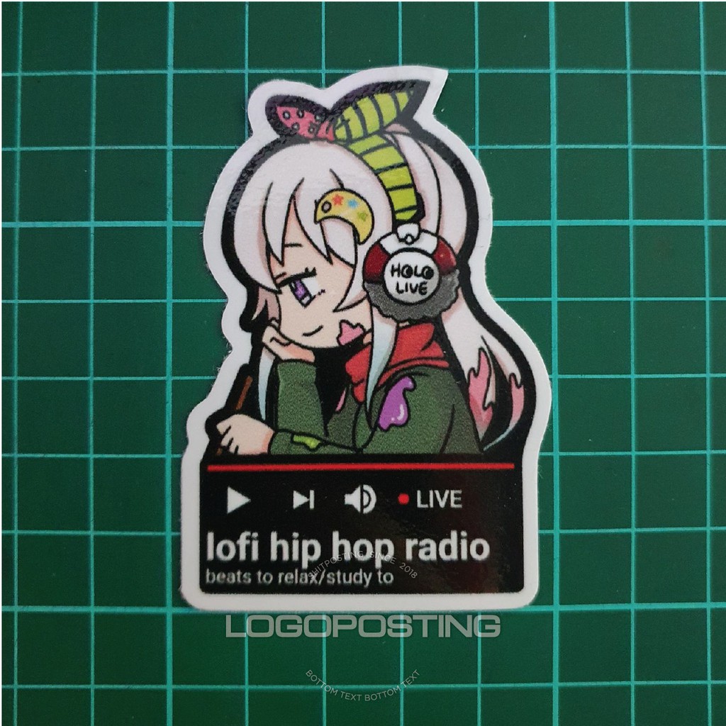 IOFI HIP HOP RADIO - Sticker Logoposting Airani Iofifteen Hololive