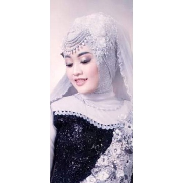 herpis murah cantik premium hiasan kpala/ hijab pengantin