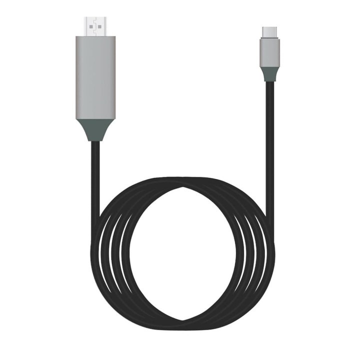 FSU Kabel Konverter USB Type C to HDMI 4K 2 Meter - A41 - Black
