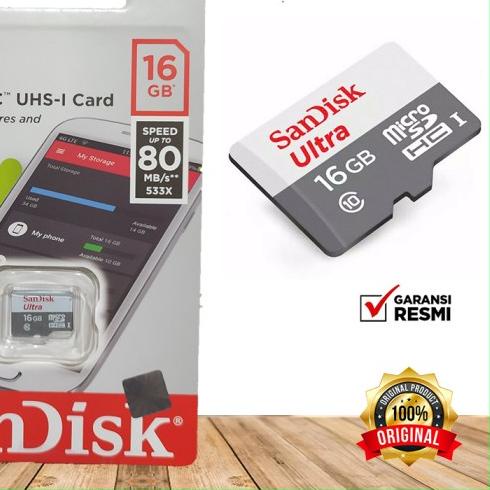 ➨ Memory card 16gb Microsd 16gb kartu memori hp 26gb 80mbps - 16 gb ➪