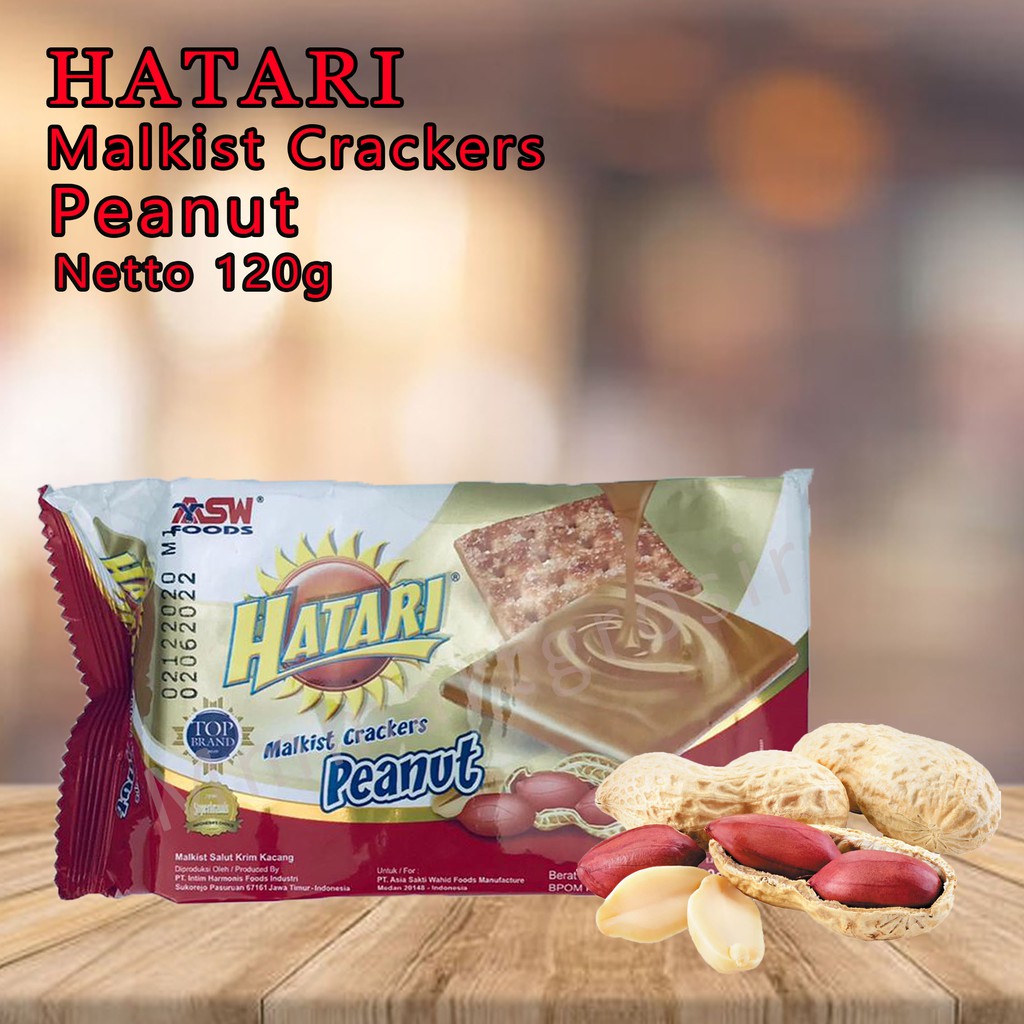 Hatari / Malkist Crackers Peanut / Malkist Salut Krim Kacang / 120g