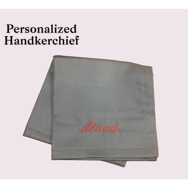 Fawn’G Handmade - Personalized Handkerchief | Sapu Tangan Bordir Initiial Nama