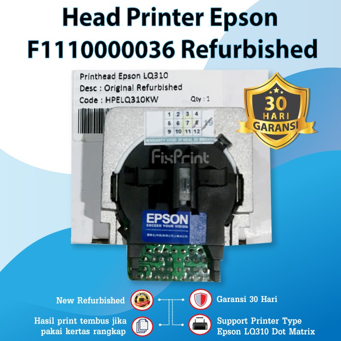 Print Head Epson LQ310 Original Refurbished Prinhead Printer Dot Matrix LQ-310 LQ 310