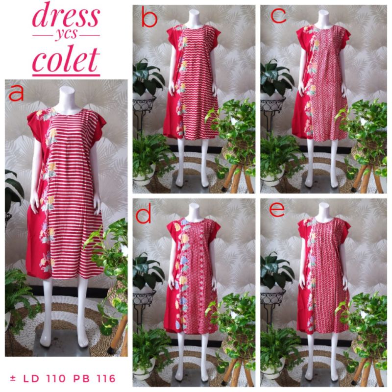 Dress YCS | Colet | Daster Batik Pekalongan | Rayon Premium