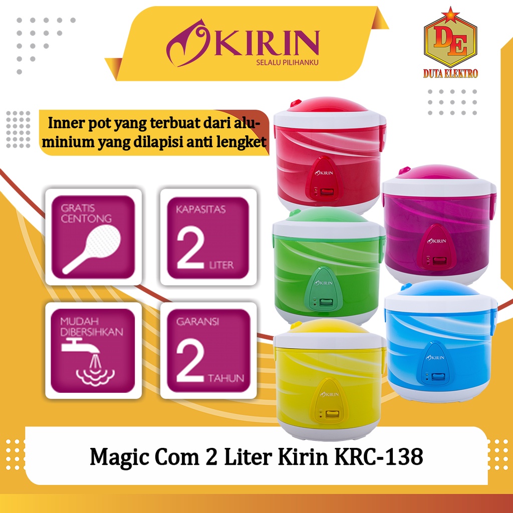 Magic Com 2 Liter Kirin KRC 138