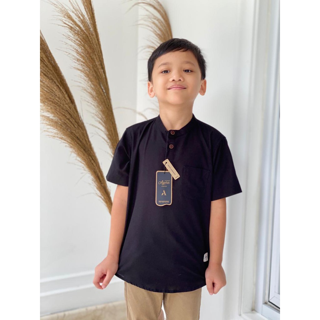 Baju Koko Anak  Lengan Pendek AMKRUN by AGERA