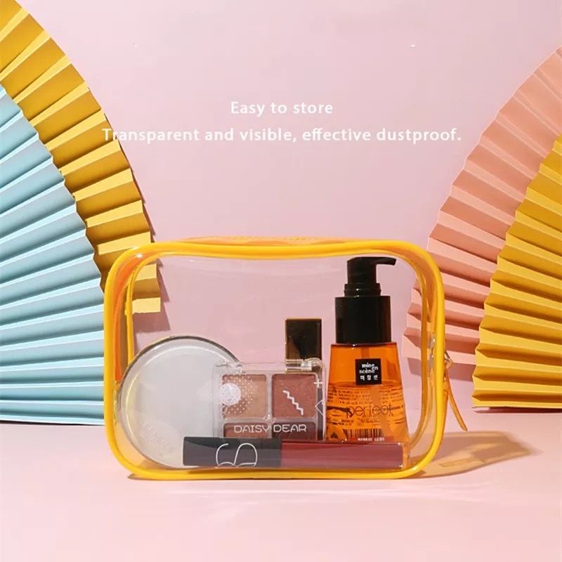 Pouch Mika Transparan Warna Pastel