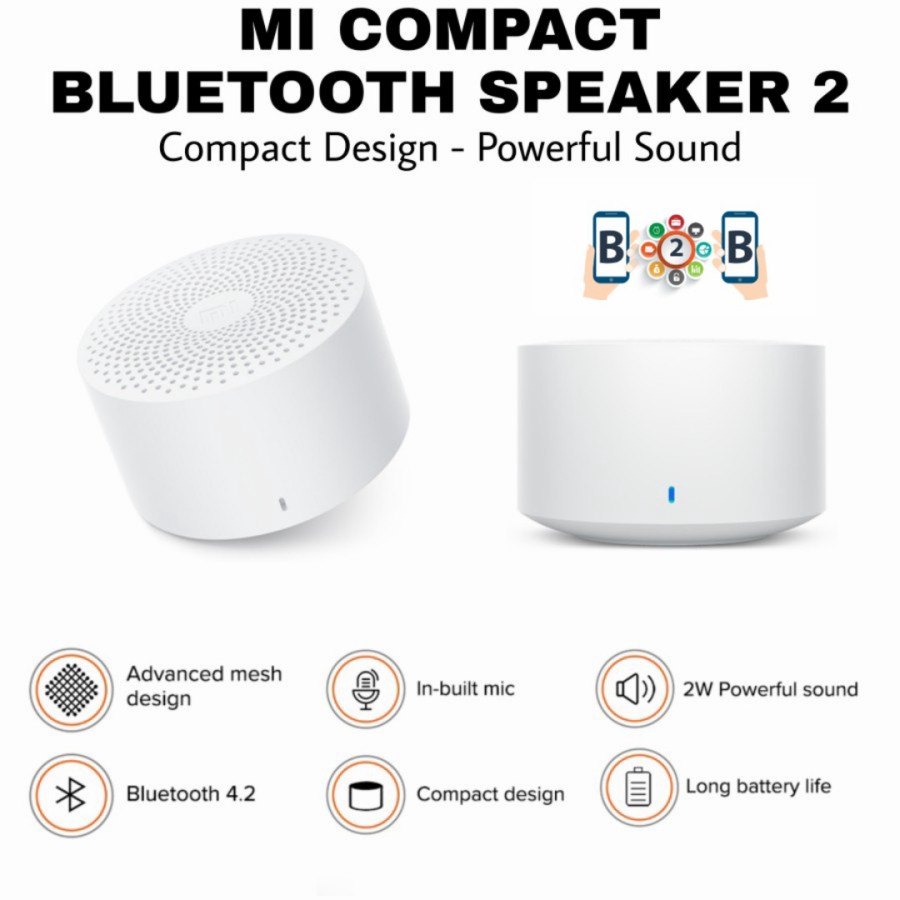 Mijia Compact Bluetooth Speaker 2 - Speaker Mini Sound Aktif