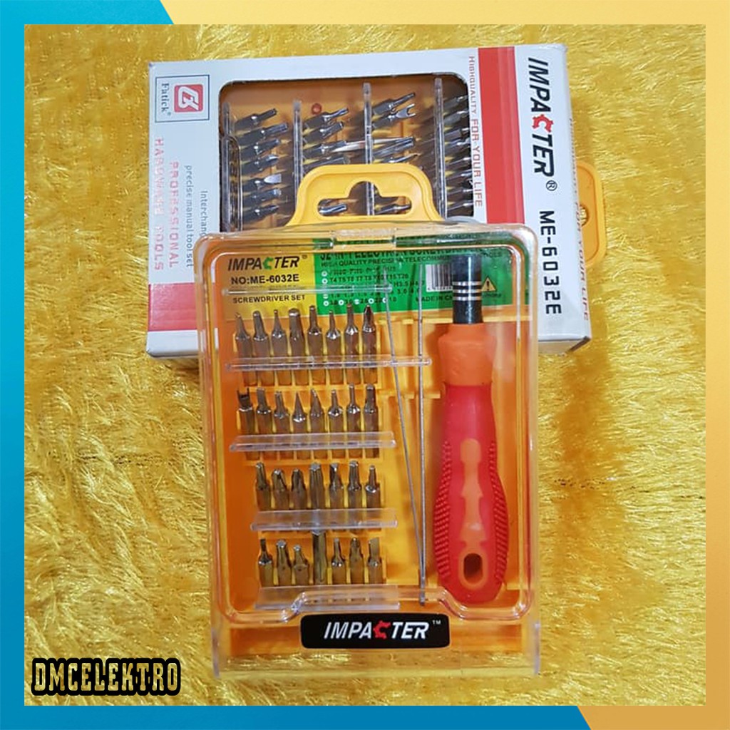 Obeng Set 32 in 1 Lengkap dengan Pinset / Obeng hp / Obeng multifungsi / Obeng lengkap