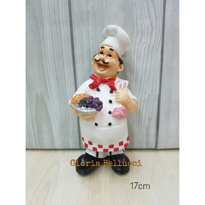 PATUNG PAJANGAN KOKI ANGGUR   CHEF BAKERY