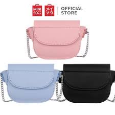 MINISO Mini Lipstick Bag Tas Selempang Wanita Tas Kekinian Wanita rantai Selempang Tas Kecil Crossbo