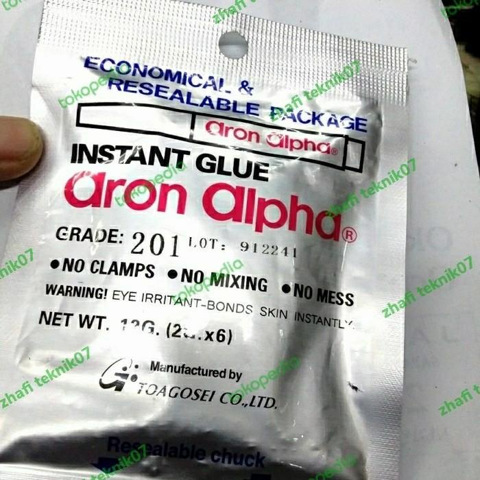 

Sherle | Lem Aron Alpha /Instant Glue Grade 201 Isi 6 Pcs Murah Baru