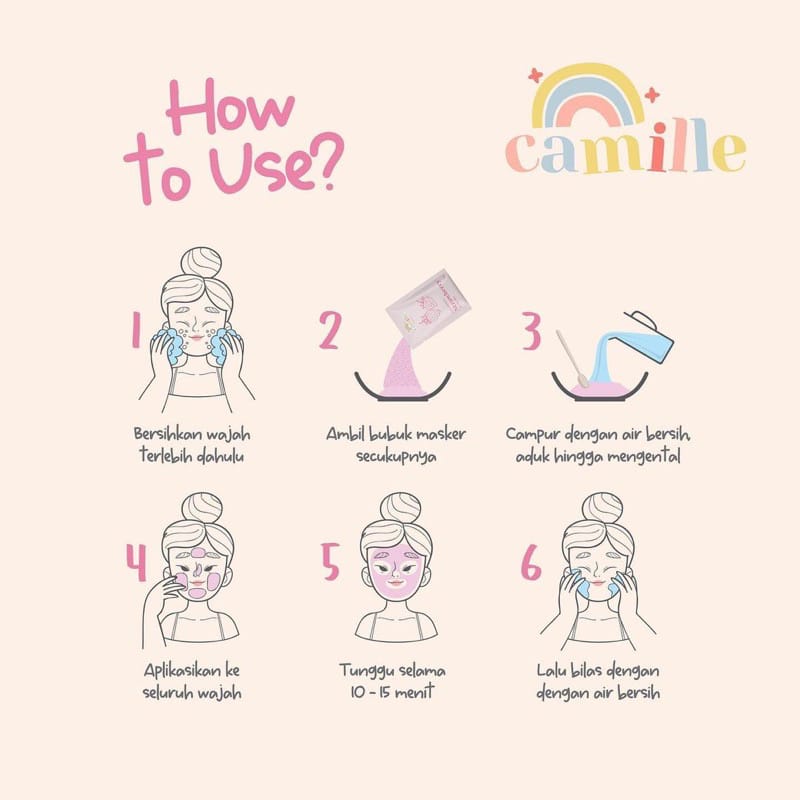 (BELI 2 FREE GIFT) Camille Beaute BPOM MASKER ORGANIK BY NADSHAVV